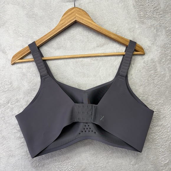 Knix Womens Sports Bra 7 Gray Wireless Lined Comfort HIBRA101 Active Workout Gym - Picture 5 of 13